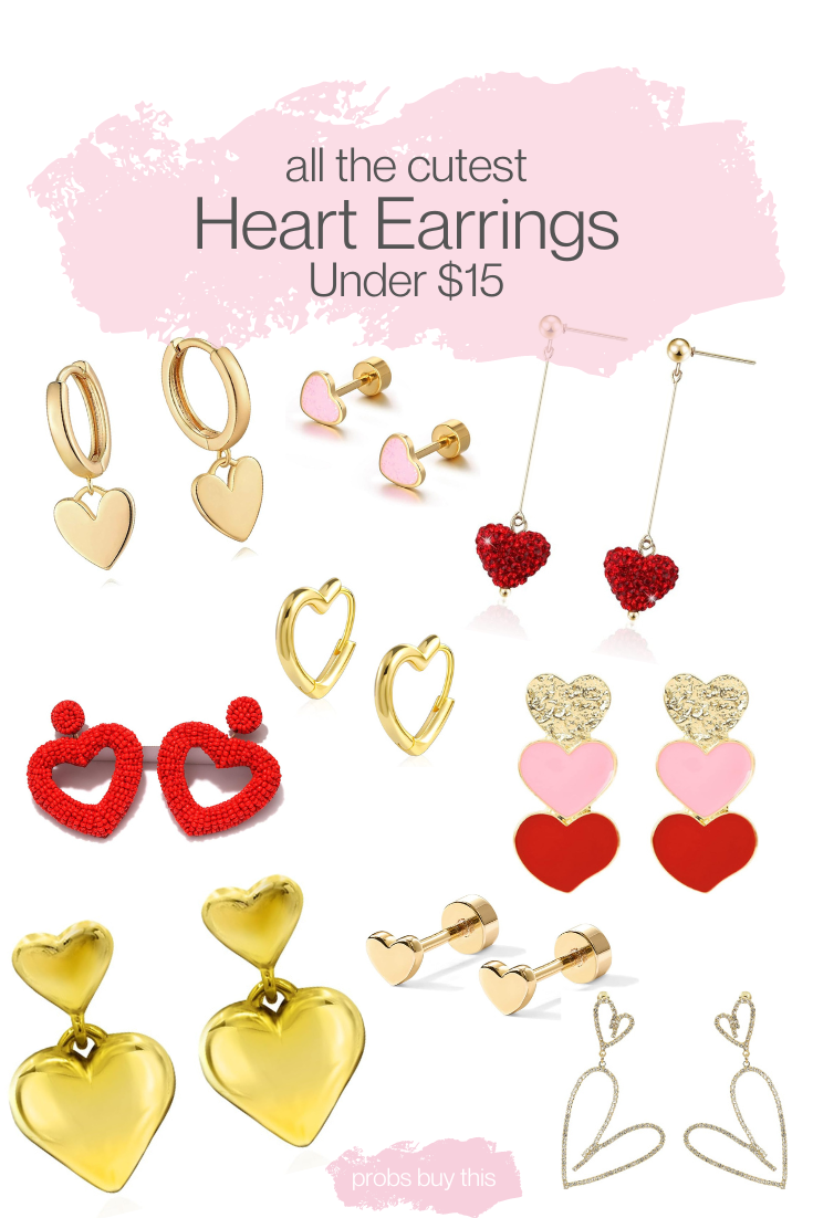 All the CUTEST Heart Earrings